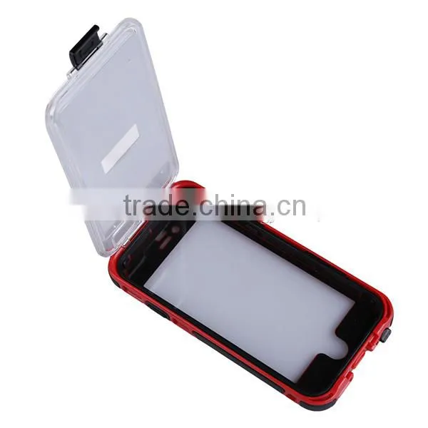 Red for iPhone 6 Waterproof Case Cover Fingerprint Touch ID 9 Colors for Your Choose