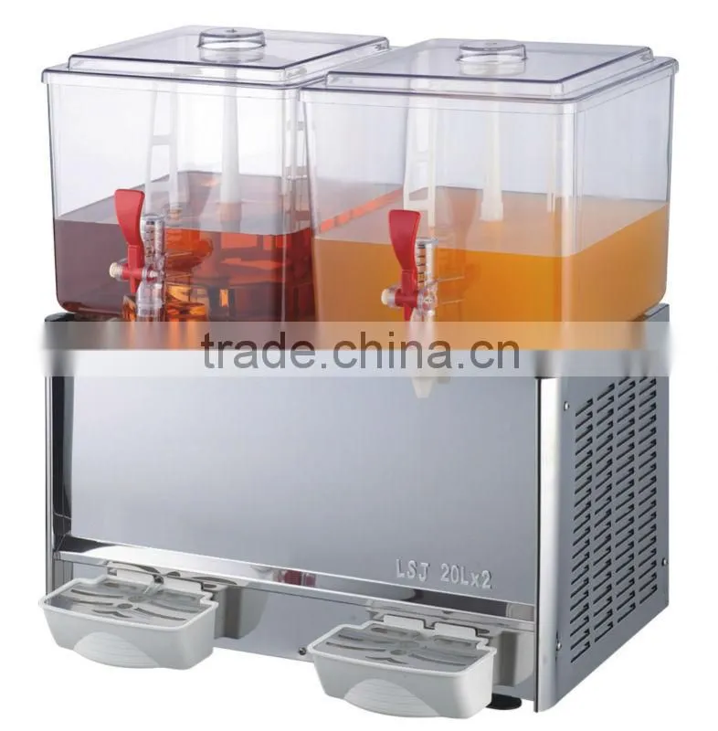 20L double bowls juice dispenser (LSJ-20Lx2)