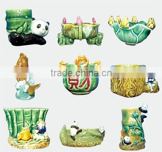 Chinese ceramic flower pot glazed flowerpot planter for garden ornamental decoration