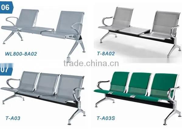 Four Seats 201 stainless steel airport link chair