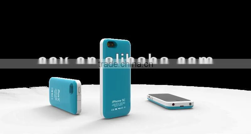 for iPhone 5C Support ios 7 system 2800mAh Backup Battery Charger Case Power