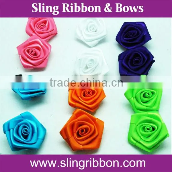 Satin Ribbon Handmade Flowers for Garments