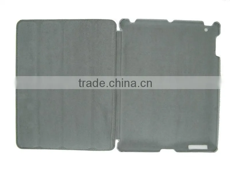 For ipad4 case smart,companion smart cover crystal Gray pc hard case