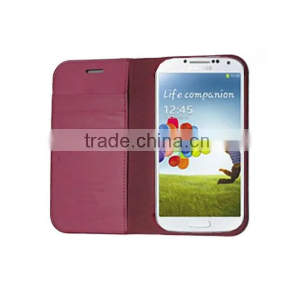 high quality genuine real leather case for sumsung galaxy S4 i9500