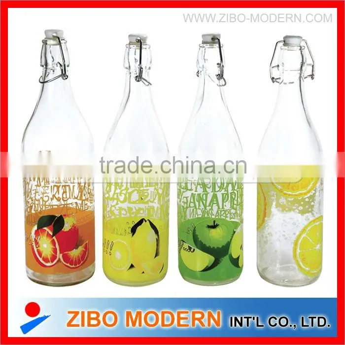 glass bottle for fruit juice or milk /glass bottle