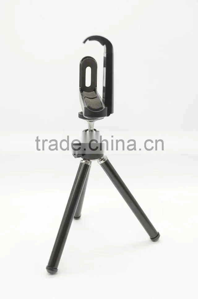 Carry-home Universal Mounting Phone Tripod for Phone and Camera with Metal Holder