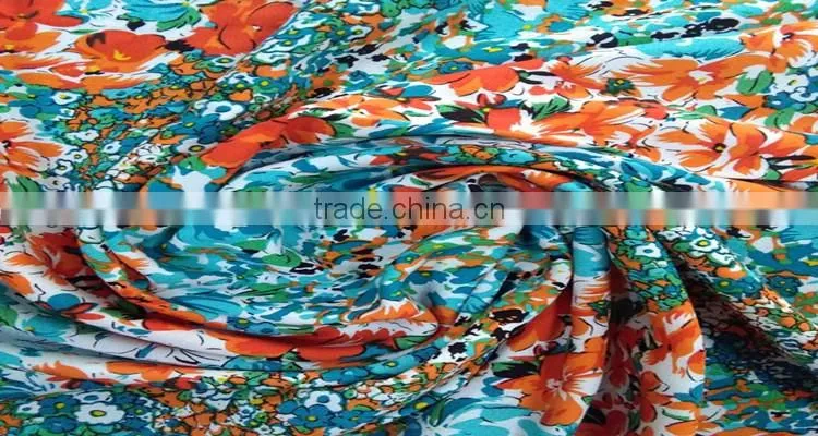 100% rayon viscose printed fabric