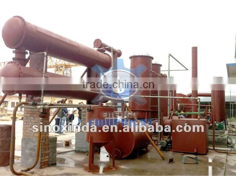 6 tons Waste plastic refining machine with desulphurization&Water film cyclone