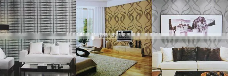 pvc wallcovering, wallpaper/wall paper modern for home walls