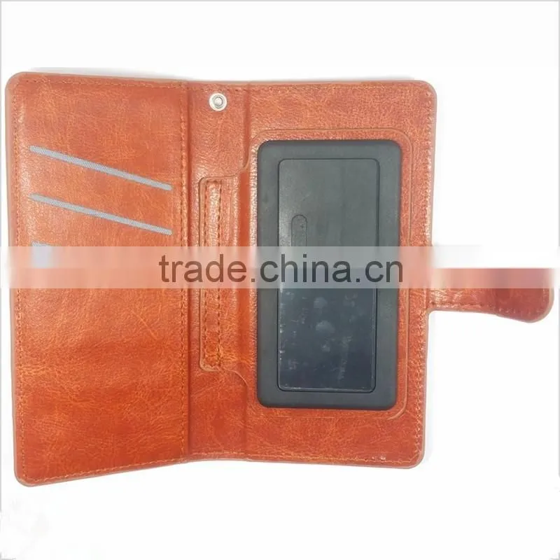 universal flip leather phone cover case with mirror for apple iphone 7 7 plus 7+ 6 6 plus 6+ 5 5s se 4