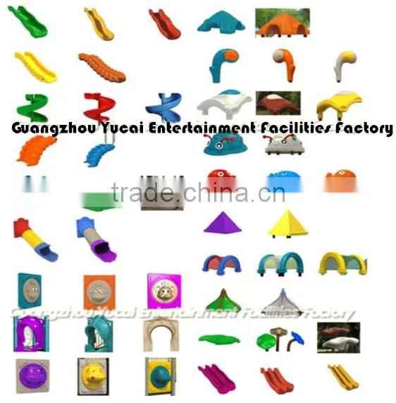 children plastic slides outdoor game gym playground equipment for sale