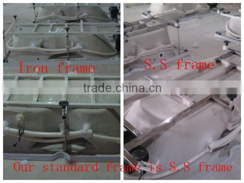 Double seats whirlpool massage bathtub