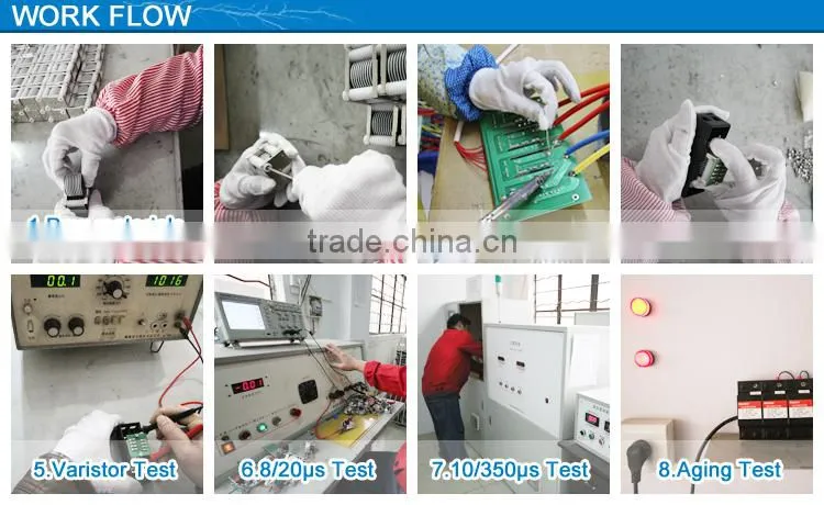 Red 220V 40KA surge protector for trade assurance