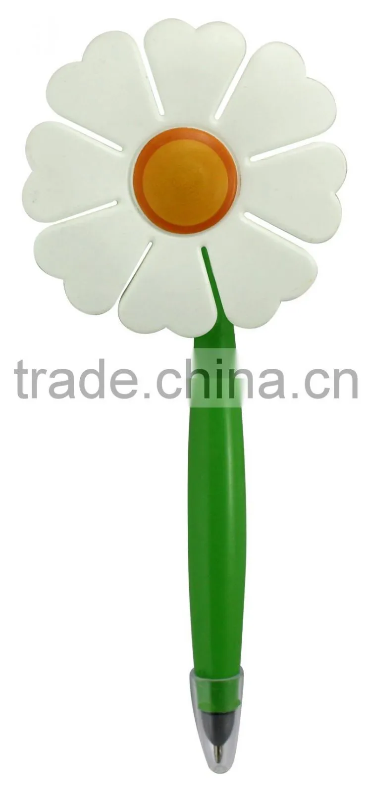 cute colorful flower pen/fancy plastic ball pen