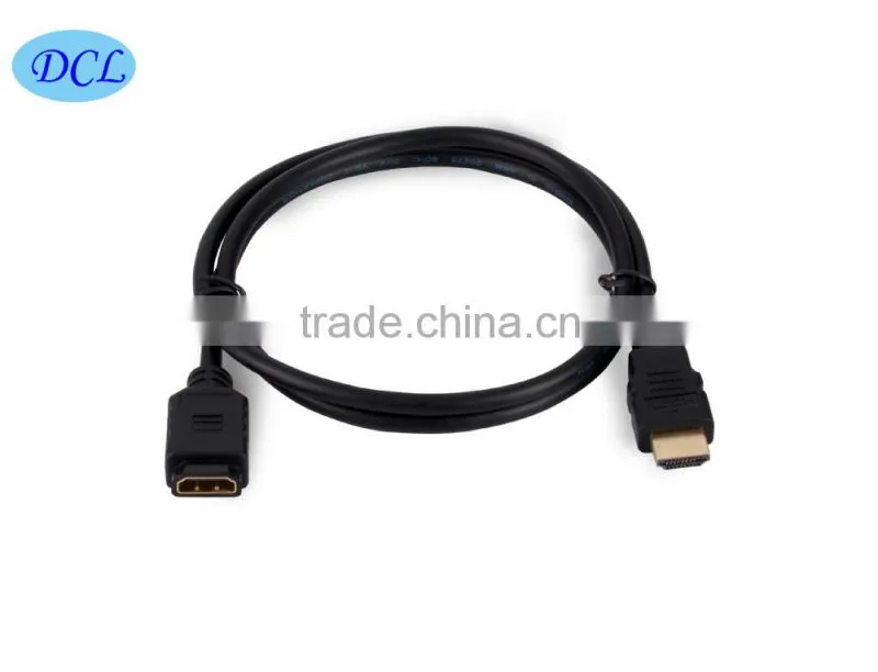 Male to Female 1.8M HDMI cable with 24K gold plated