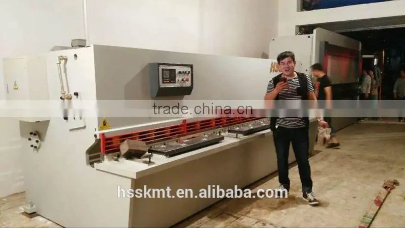 QC12Y sheet metal shear machinery , hydraulic pendulum plate shears , metal cutting shears
