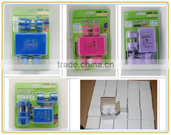 10A 6 port usb charger, portable cell phone charger