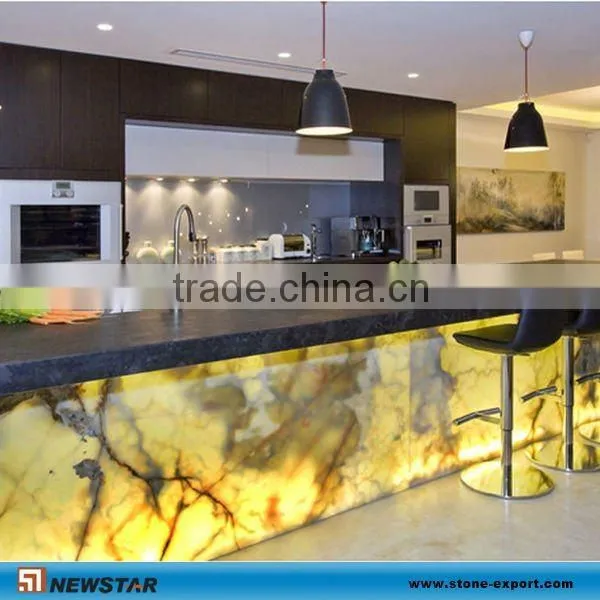 Onyx Laminated Glass, Backlit Onyx 15 Colors