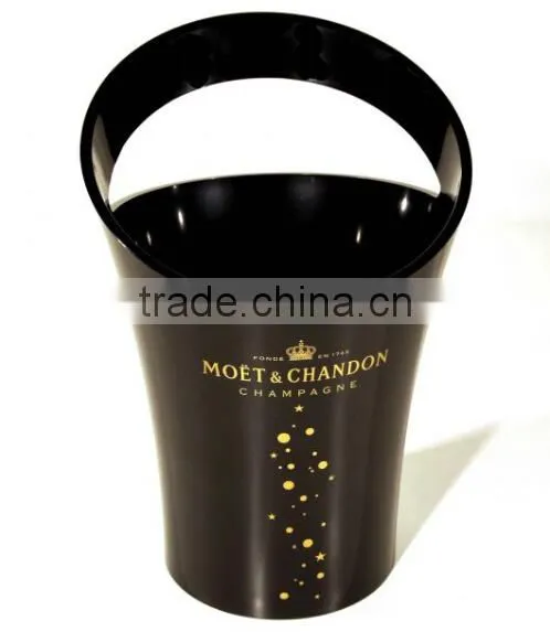 factory wholesale Moet Chandon plastic acrylic champagne ice bucket for promotion