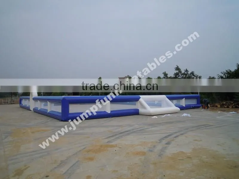 22x14 meter Inflatable Human Soccer Field commercial hire adults football fields wholesale