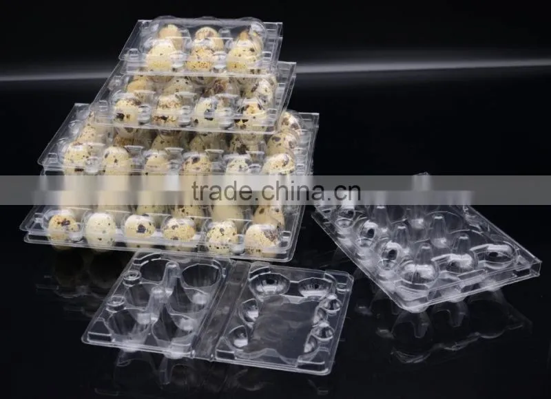 Manufacture sale plastic 30 quail egg tray packaging , PET PVC egg tray price 6/10/12/15/18/24/30 packs