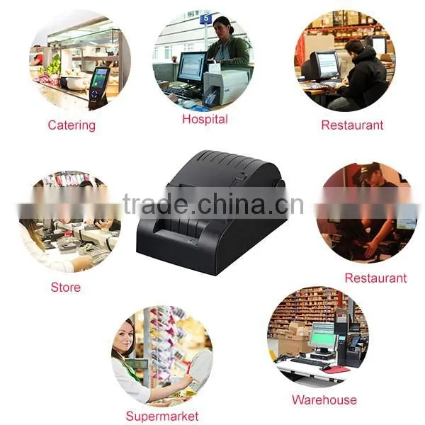 POS-58III 58mm cheap financial desktop pos thermal printer with Parallel/RS232/USB