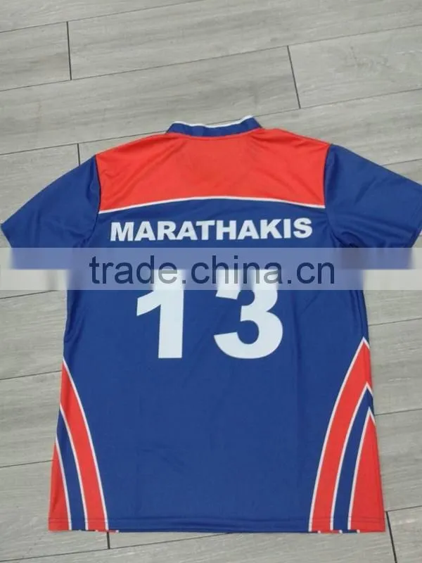 Custom Sublimation Printing Nepal Cricket Jersey 2016