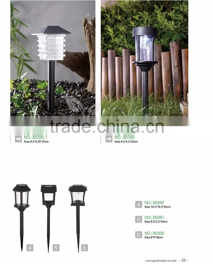 2016 Hot Sale Plastic Stainless Steel Solar Garden Light From China Manufacturer