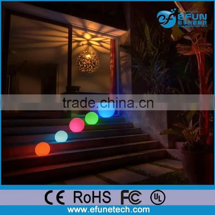 wireless color changing illuminated floating glow ball,waterproof cordless led globe lamp