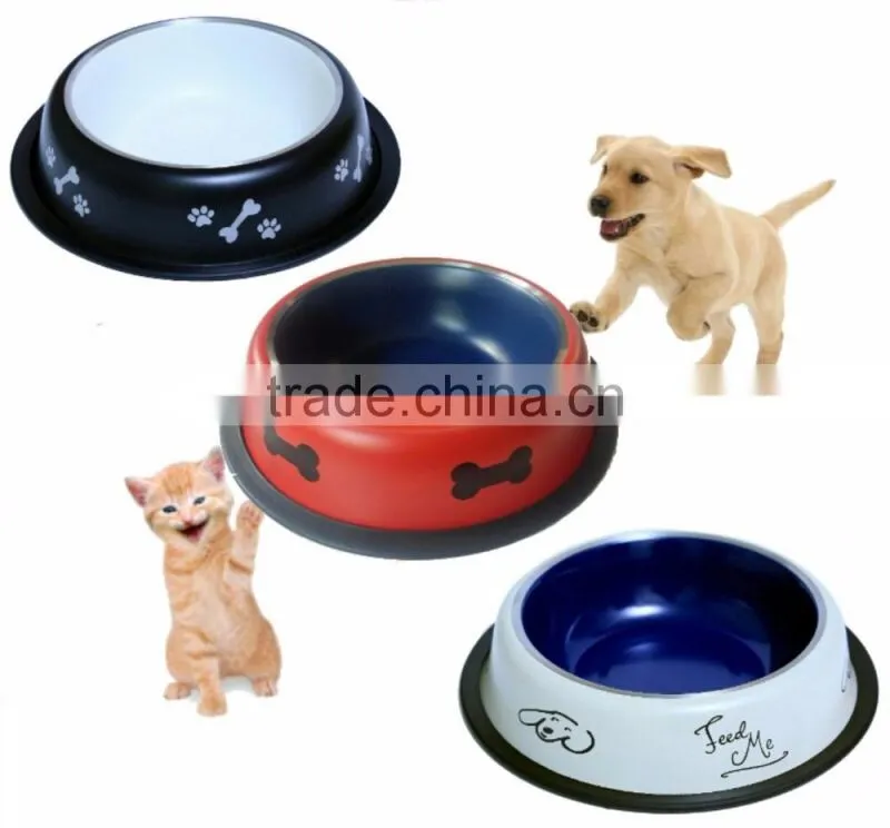 Stainless Steel Dog Bowl * Rust Proof with Non-Skid Durable Natural Rubber Base That Won't Slip * 32oz (Dry Weight) Pet Feeding