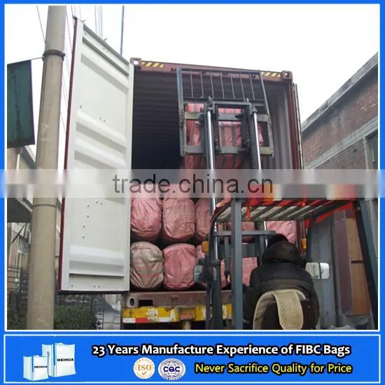 circular 70*80cm steel ore pp 1 ton jumbo bag