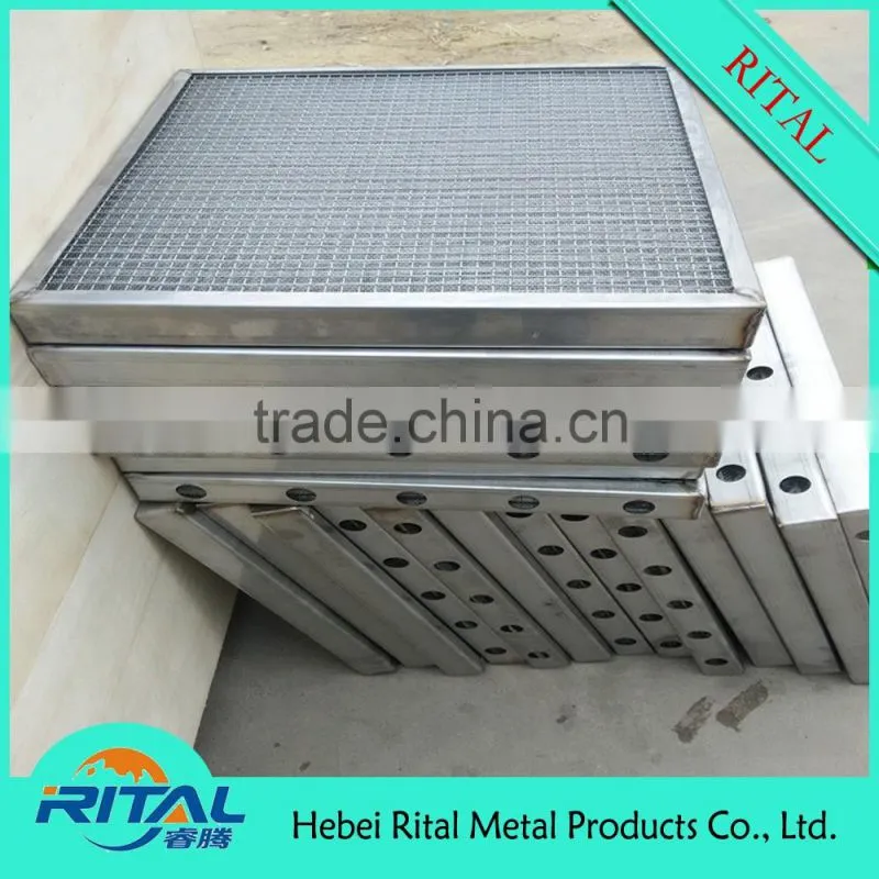 Cardboard/ Aluminum Frame Pre Pleated Panel Air Filter with Wire Mesh