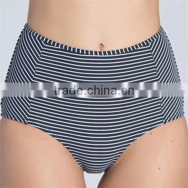 Private Label Sexy Swimwear With Flounces Of Mature Women High Waist Bikini Swimwear 2016