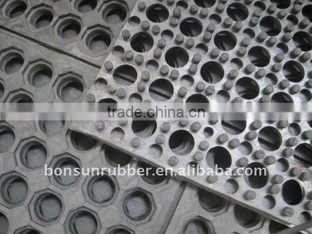 25mm thickness Interlocking O-ring Rubber mat