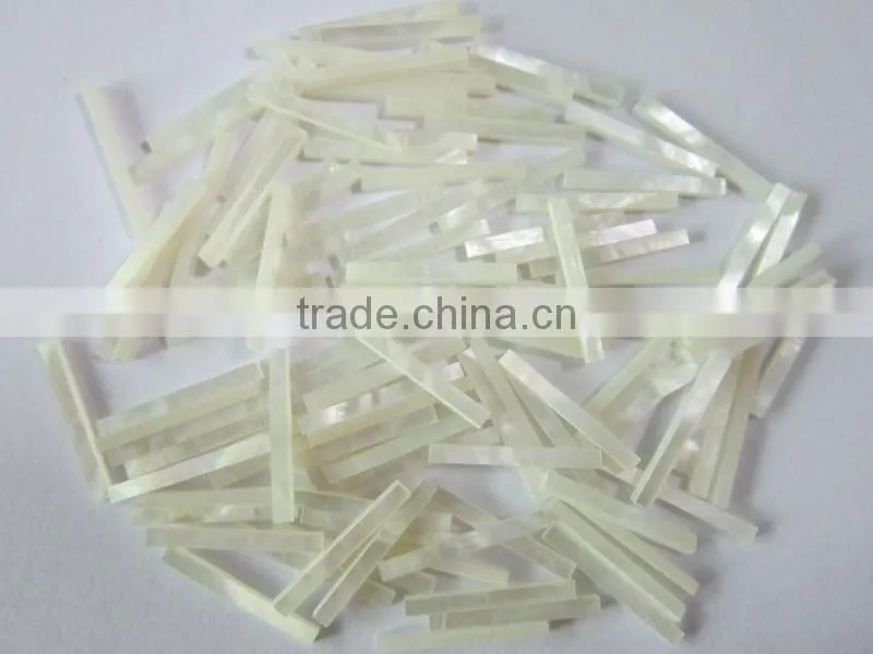 square cut thick white MOP shell blank inlays