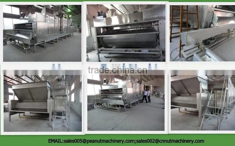 Continuous roaster for peanut,cashew nut,almond