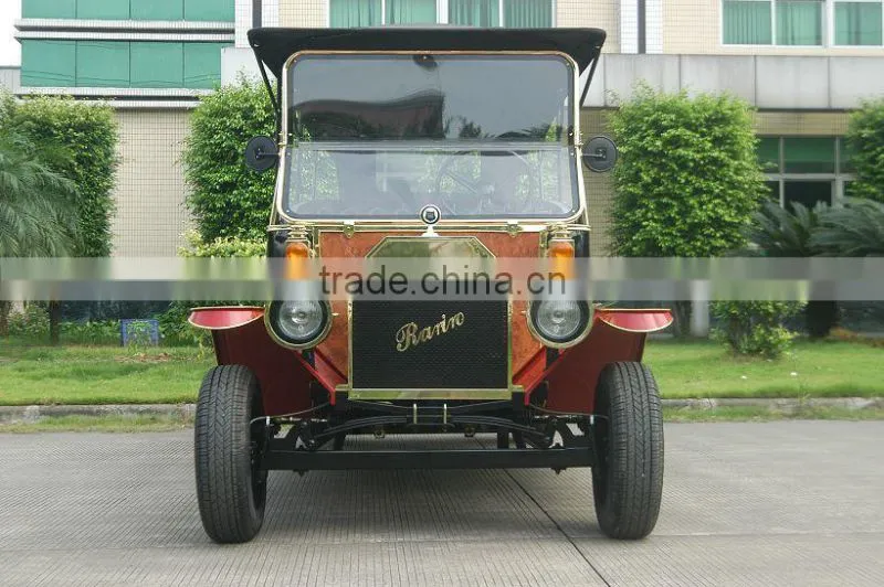 Resort golf course luxury china 3 row vintage electric car
