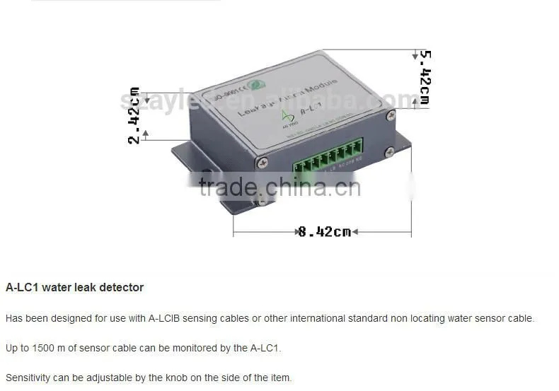 China high performance water leak sensor with software to record data, water leak detector rs485, leakage sensor alarm