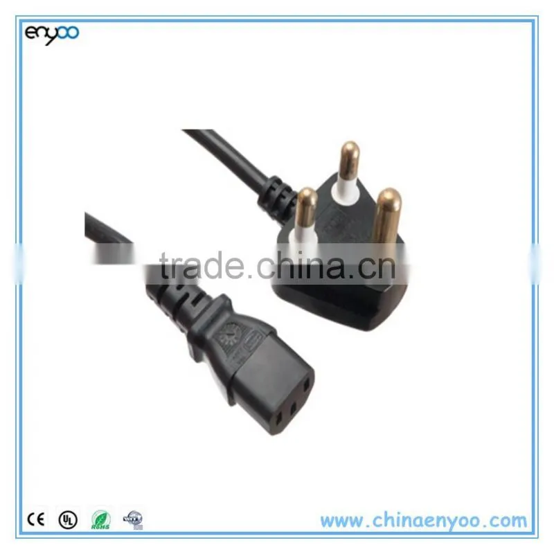 India/South Afric International Power Cord - SANS 164-1 to C13 2.5M Power Cable
