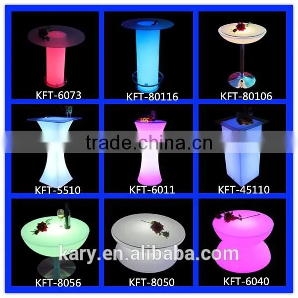 rgb multi color waterproof bright led lighting bar stool