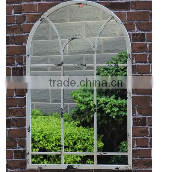 decorative wall iron round mirror