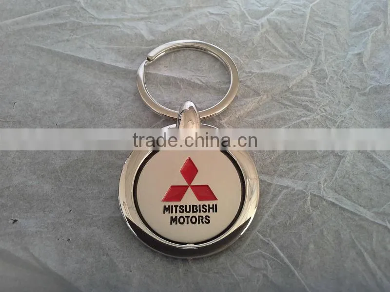 Logo laser engraving metal keychain