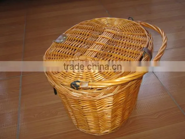 2016 hot sale willow basket with handle