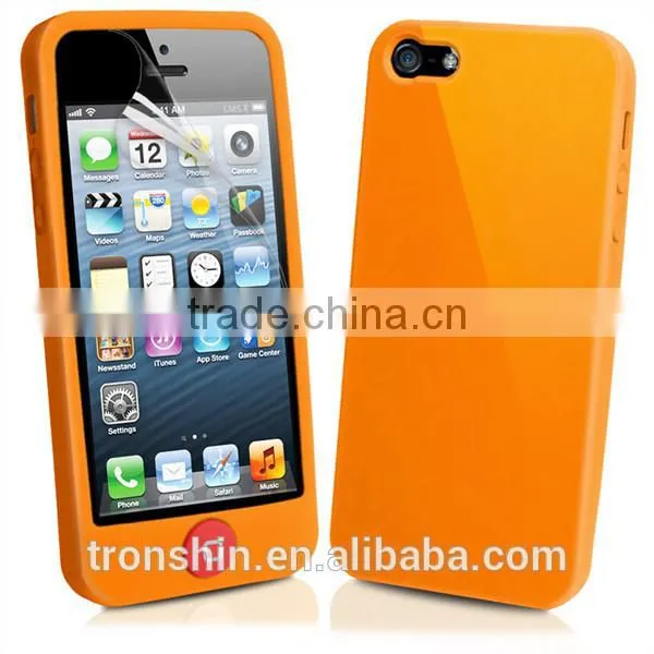 Eco-friendly TPU Silicone Mobile Phone Cover For iPhone 5/5S