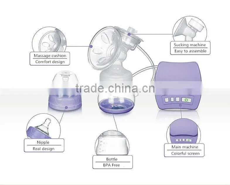 High Quality Silicone BPA Free Breast Pump Mom Use Electric Breast Pump For Baby Feeding FDA Approval CE Certified Milk Pump