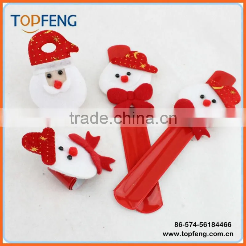 promotional christmas Princess Plush Slap Bracelet
