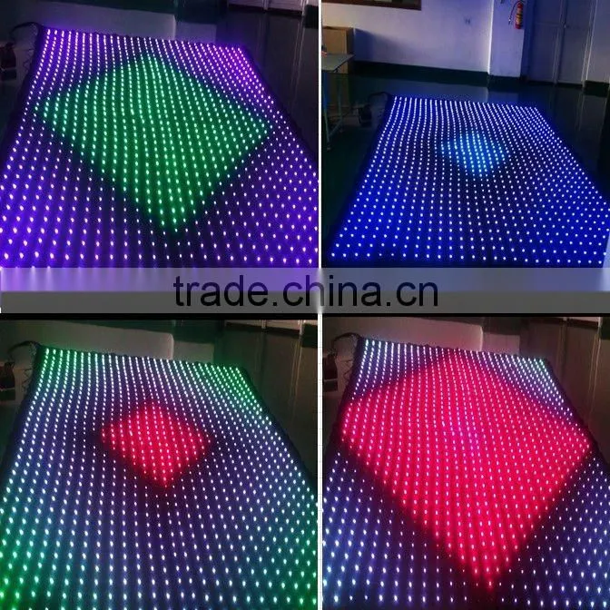 hot selling wedding fabric foldable led stage backdrop