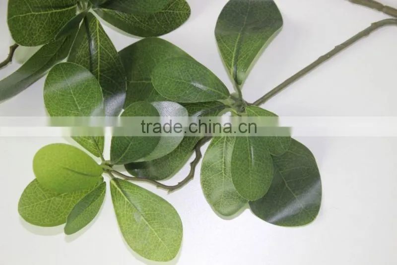 China indoor/outdoor fake leaf branch NEW design artificial mistletoe leaf brach
