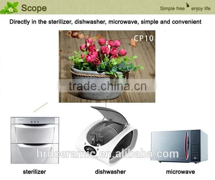 2015 Simple High Quality Round Cement Garden Pot indoor