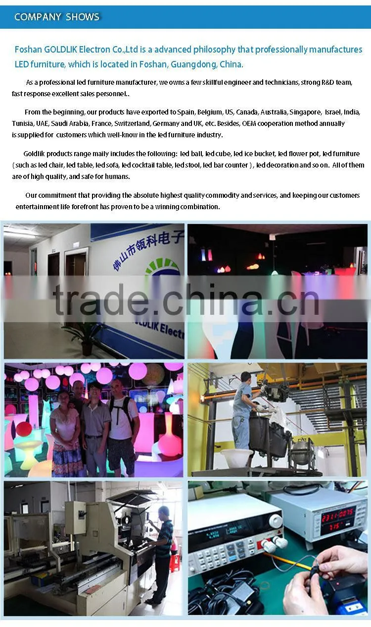Computer Control Fancy Bar Furniture LED Bar Counter Hot Sale